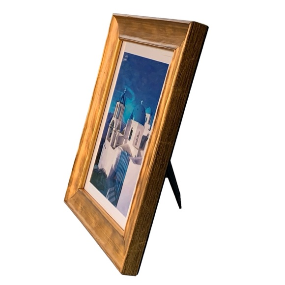 Santorini Greece Blue Domes Framed Print - Picture 3 of 9